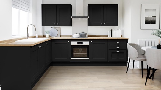 Elmbridge Black Inframe EKES Set Shot L Shape 