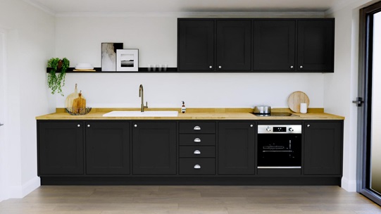 Elmbridge Black Inframe EKES Set Shot Single Wall 