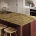 Elmbridge Paint To Order Garnet Red & Pebble Worktop Island