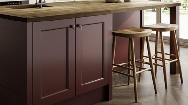 Elmbridge Paint To Order Garnet Red & Pebble Bank Of Frontals