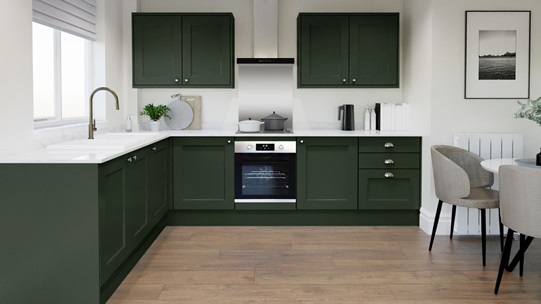 Elmbridge PTO Fir Green EKES L Shape