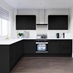 Elmbridge Paint To Order Black EKES L Shape Kitchen Set