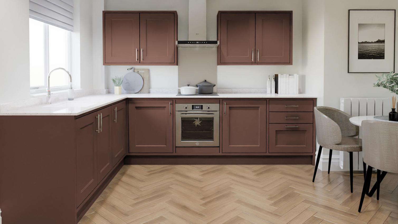 Elmbridge Earth Red Inframe EKES L Shaped