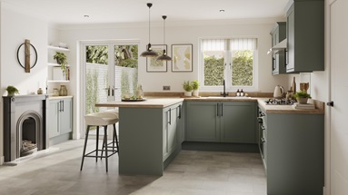 Whitney Reed Green Kitchen Set Shot