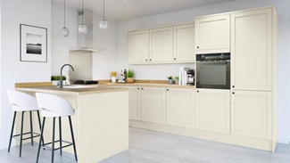 Allendale Antique White EKES Peninsula Main Set Shot