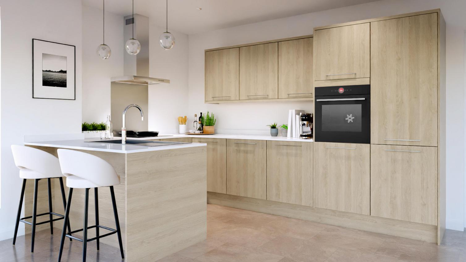 Hockley Oak Peninsual Kitchen