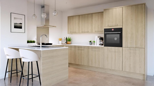 Hockley Oak Peninsual Kitchen