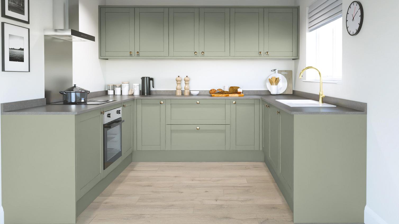 Allendale Sage Green UShaped EKES