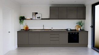 Clerkenwell Super Matt Slate Grey EKES Single Wall Main Set Shot