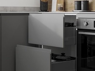 Clerkenwell super matt slate grey drawers