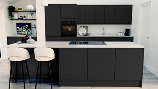 Clerkenwell Super Matt Charcoal EKES Island Main Set Shot