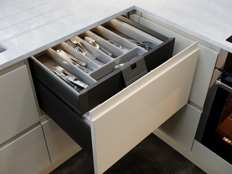Internal Storage Drawer with Cutlery Tray