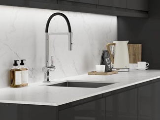 Clerkenwell Gloss Graphite Sink Detail