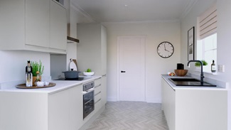 Clerkenwell Gloss Dove Grey EKES Galley Main Set Shot