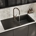 Clerkenwell Gloss Charcoal Sink And Tap