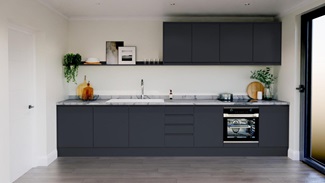 Clerkenwell Super Matt Navy EKES Single Wall Main Set Shot