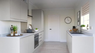 Clerkenwell Super Matt Dove Grey Handleless Galley