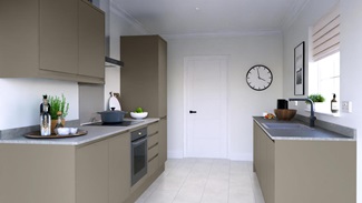 Clerkenwell Gloss Sand Grey EKES Galley