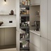 Clerkenwell Matt Metallic Bronze & Super Matt Sandstone Larder Storage