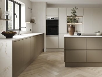 Clerkenwell Matt Metallic Bronze & Super Matt Sandstone Alternative Set Shot