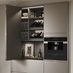 Clerkenwell Matt Metallic Titanium & Super Matt Charcoal Bifold Cabinet Additional