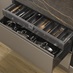 Clerkenwell Matt Metallic Titanium & Super Matt Charcoal Drawer Storage