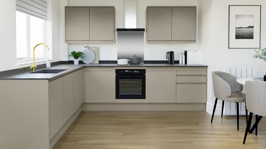 Clerkenwell Matt Metallic Titanium EKES L Shaped