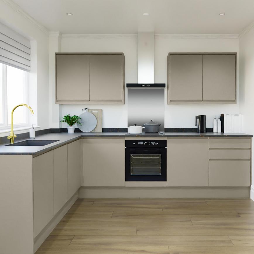 Clerkenwell Matt Metallic Titanium EKES L Shaped