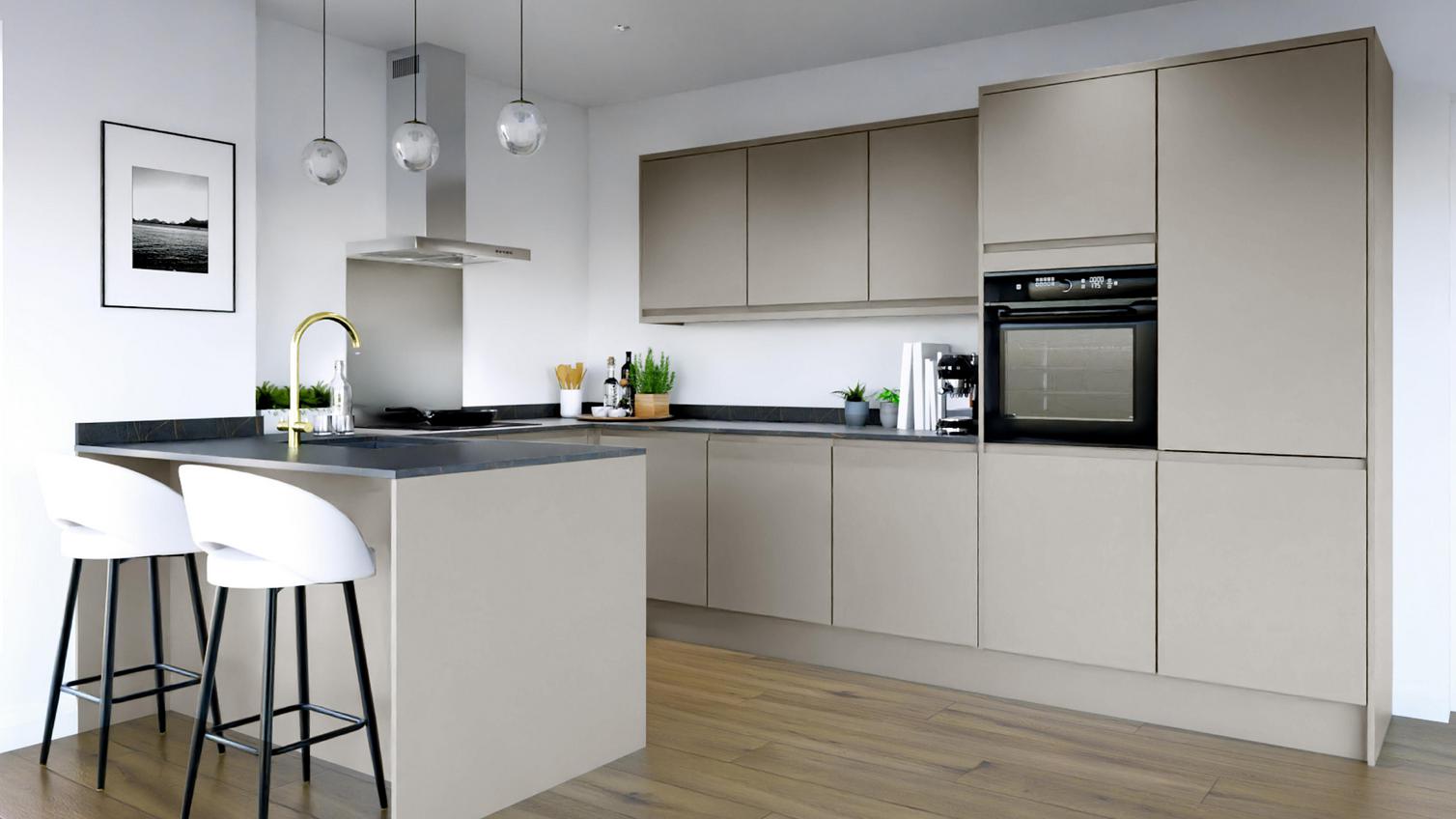 Clerkenwell Matt Metallic Titanium EKES Peninsula