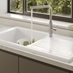 Clerkenwell Super Matt Sand Grey & Textures Dark Oak Sink & Tap