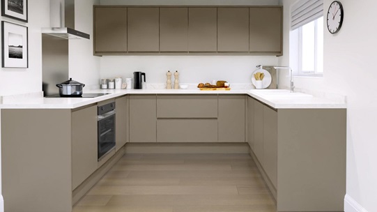 Clerkenwell Super Matt Sand Grey EKES U Shaped