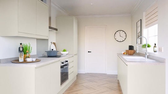 Clerkenwell Standard Super Matt Porcelain EKES Set Shot Galley CAD