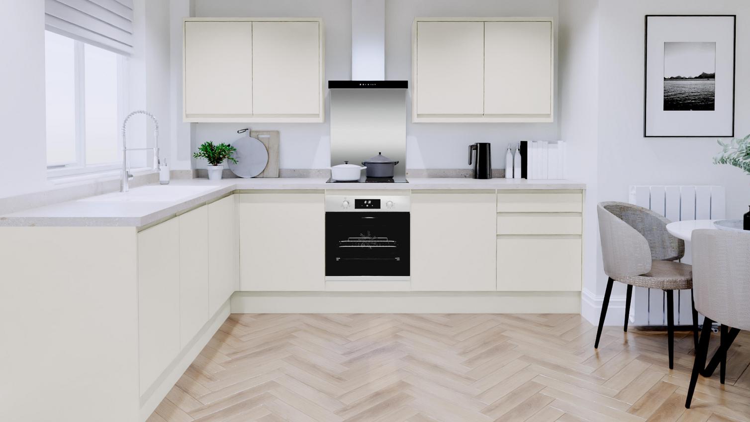 Clerkenwell Standard Super Matt Porcelain EKES Set Shot L Shaped CAD