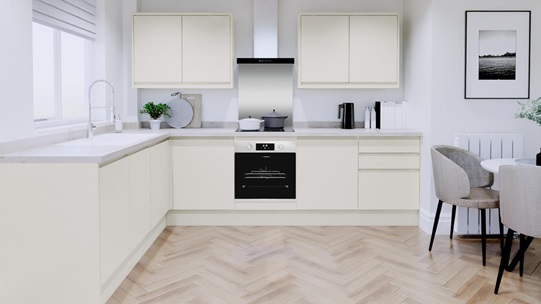 Clerkenwell Standard Super Matt Porcelain EKES Set Shot L Shaped CAD