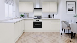 Clerkenwell Standard Super Matt Porcelain EKES Set Shot L Shaped CAD