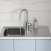 Clerkenwell Gloss Mist Dove Grey Sink & Tap