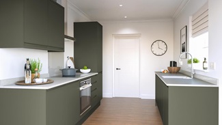 Clerkenwell Super Matt Ash Green EKES Galley