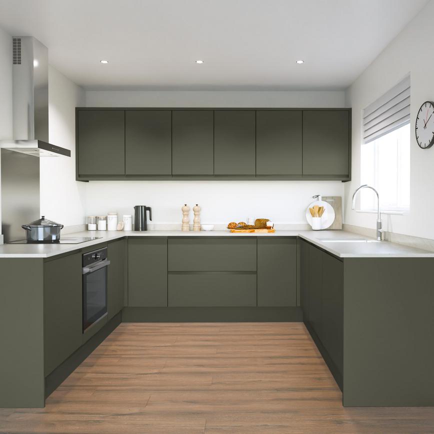 Clerkenwell Super Matt Ash Green EKES U Shaped