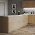 Greenwich Natural Oak Handleless alternative angle