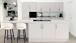 Greenwich Dove Grey EKES Island Main Set Shot