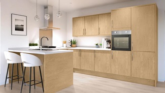 Greenwich Standard Natural Oak EKES Peninsula