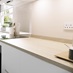 Greenwich White Smooth Worktop Detail