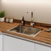 Greenwich Dove Grey Handleless sink detail