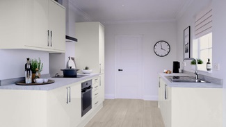 Greenwich Gloss White EKES Galley Main Set Shot