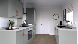 Greenwich Gloss Slate Grey EKES Galley Main Set Shot