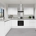 Greenwich Gloss Handleless White EKES LShaped