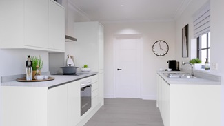 Greenwich Gloss Handleless White EKES Galley