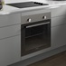 Greenwich Gloss Handleless Slate Grey Oven Cameo.