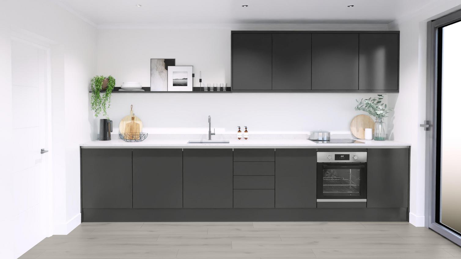 Greenwich Charcoal Handleless EKES Set Shot SingleWall