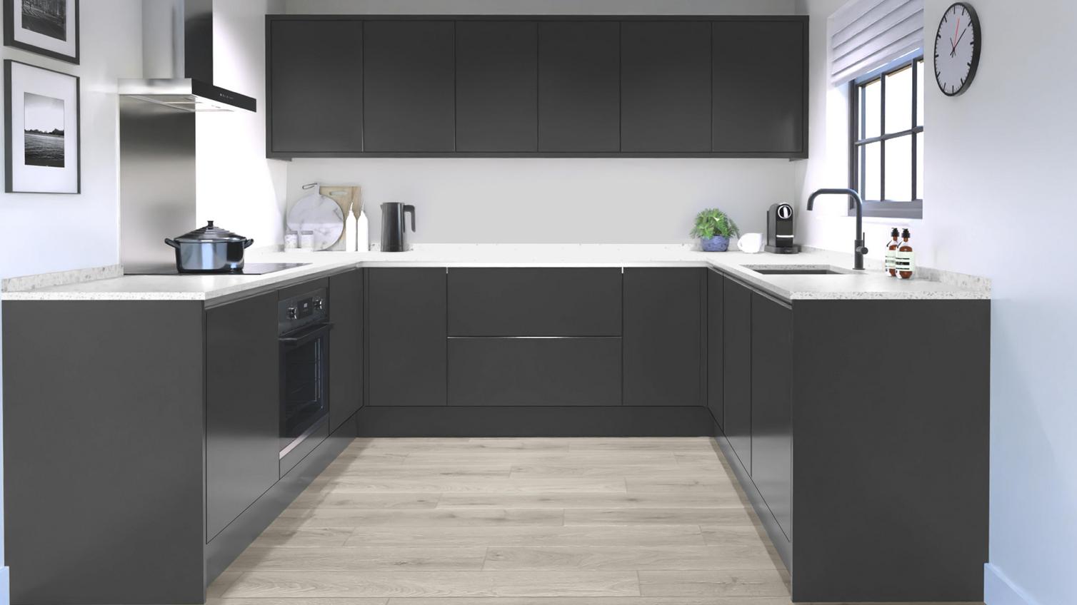 Greenwich Charcoal Handleless EKES Set Shot UShaped